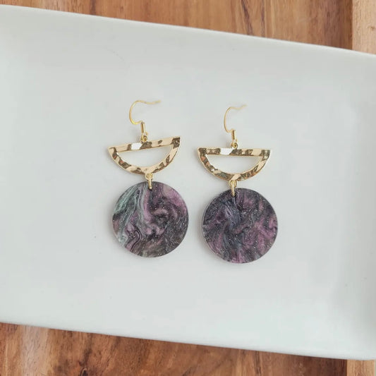 Black Shimmer Natasha Earrings