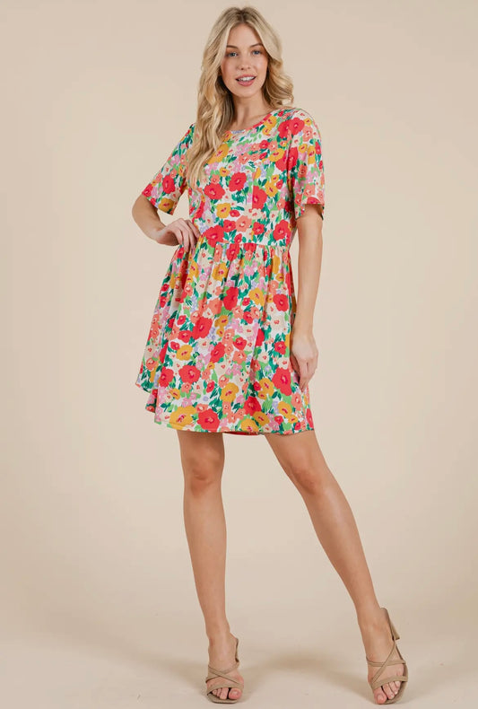 Floral Babydoll Dress