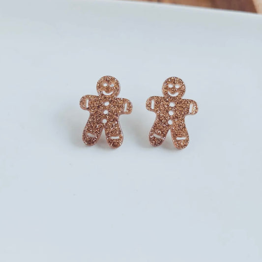 Gingerbread Man Studs