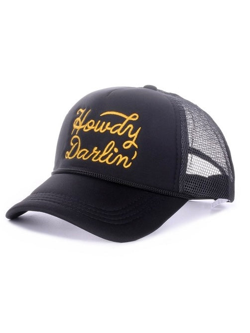 Howdy Darlin Trucker Hat - Black
