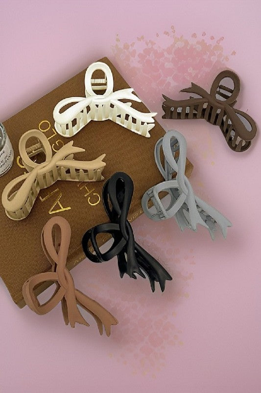 Ribbon Matte Hair Claw