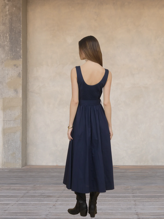 Navy Midi Dress