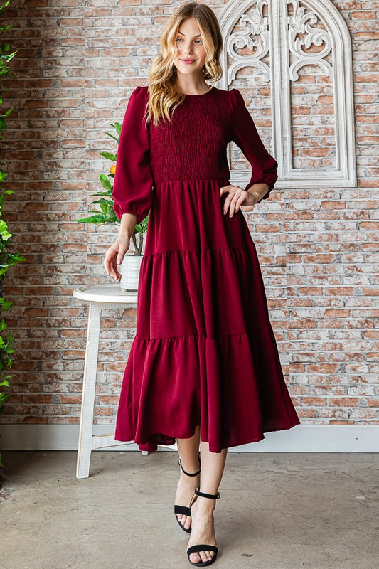 Burgundy Dress