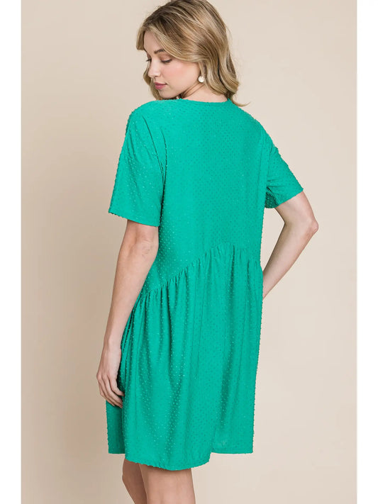 Jade Swiss Dotted Dress