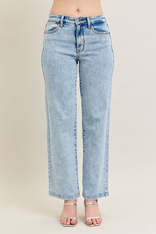 Judy Blue Stone Wash Straight Fit Jeans