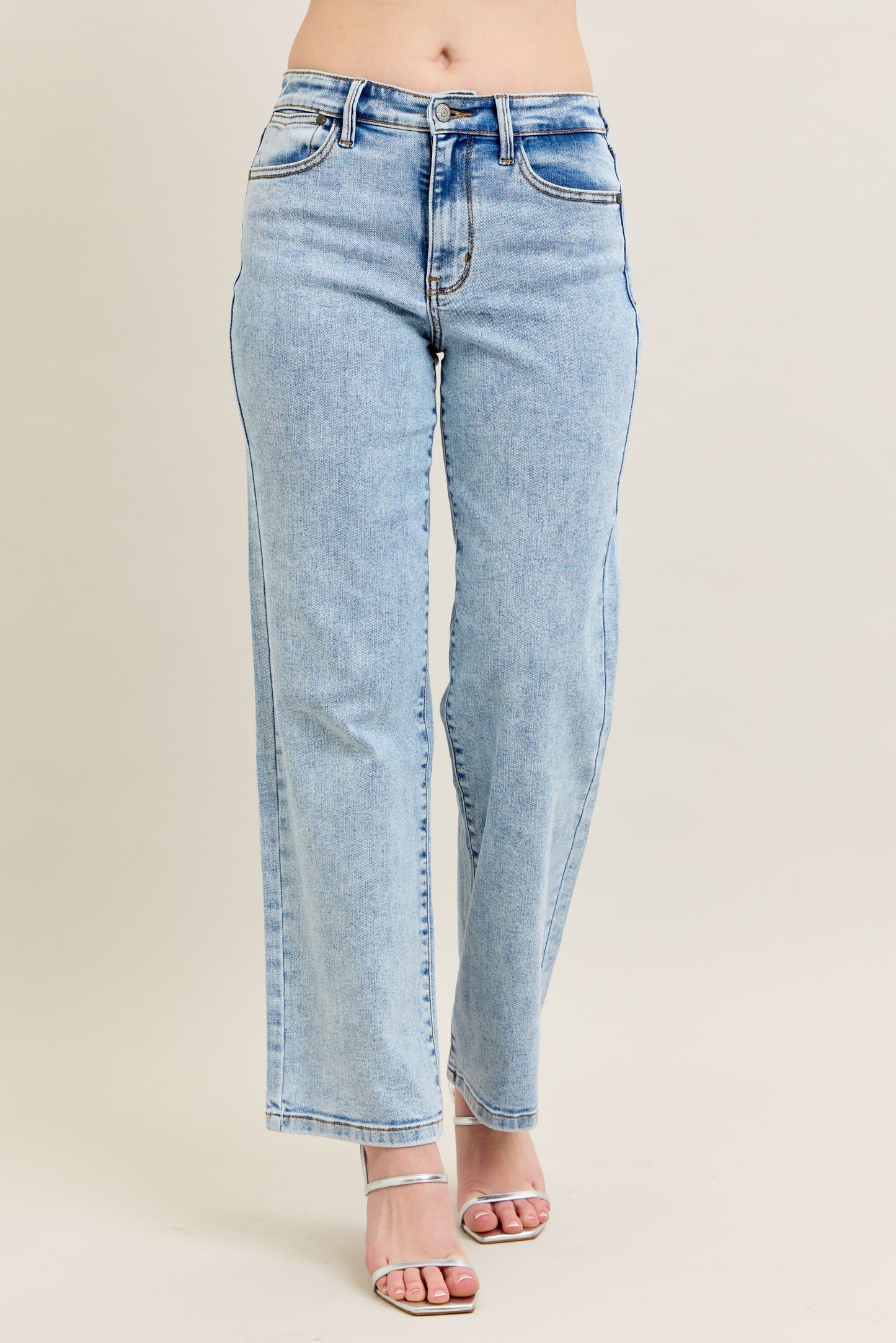Judy Blue Stone Wash Straight Fit Jeans