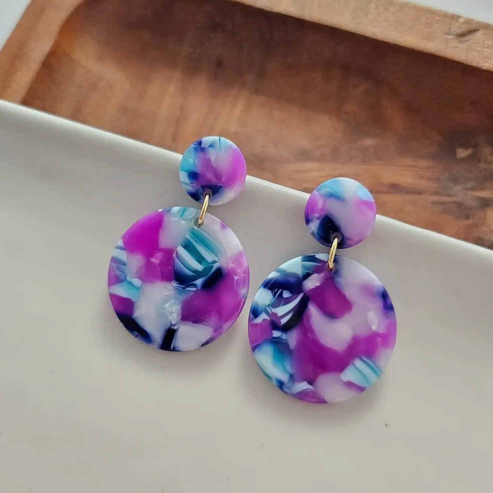 Addy Earrings - Purple