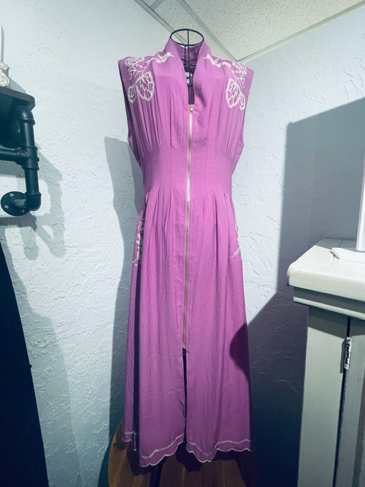 Lilac Zip Up Dress