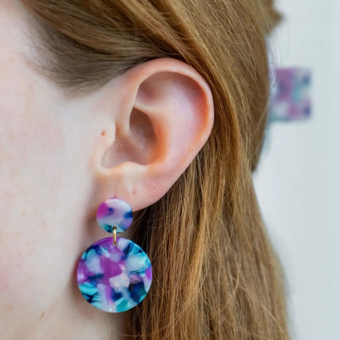 Addy Earrings - Purple