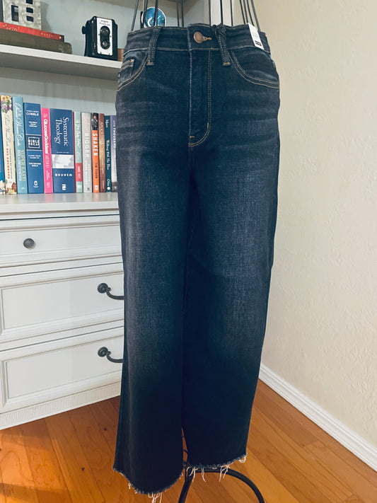 Judy Blue Wide Leg Cropped Jeans