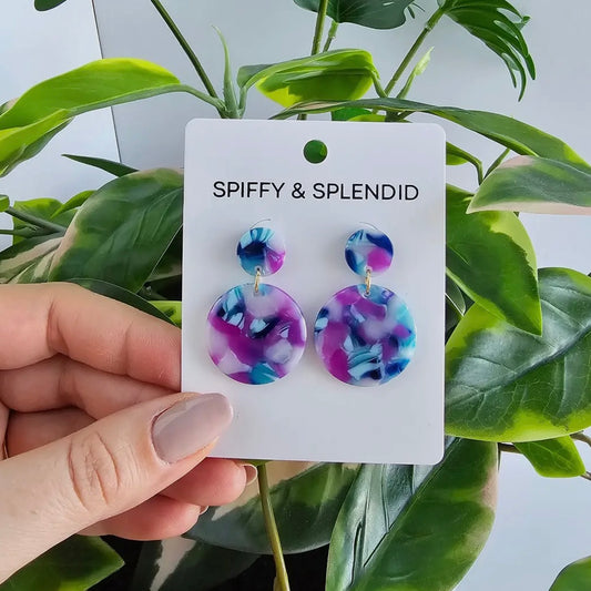 Addy Earrings - Purple