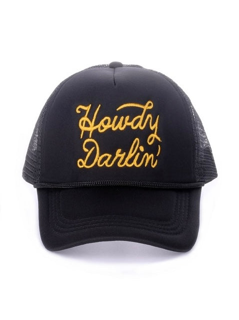 Howdy Darlin Trucker Hat - Black