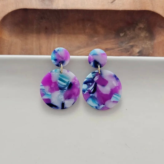Addy Earrings - Purple