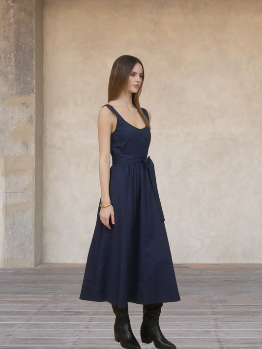 Navy Midi Dress