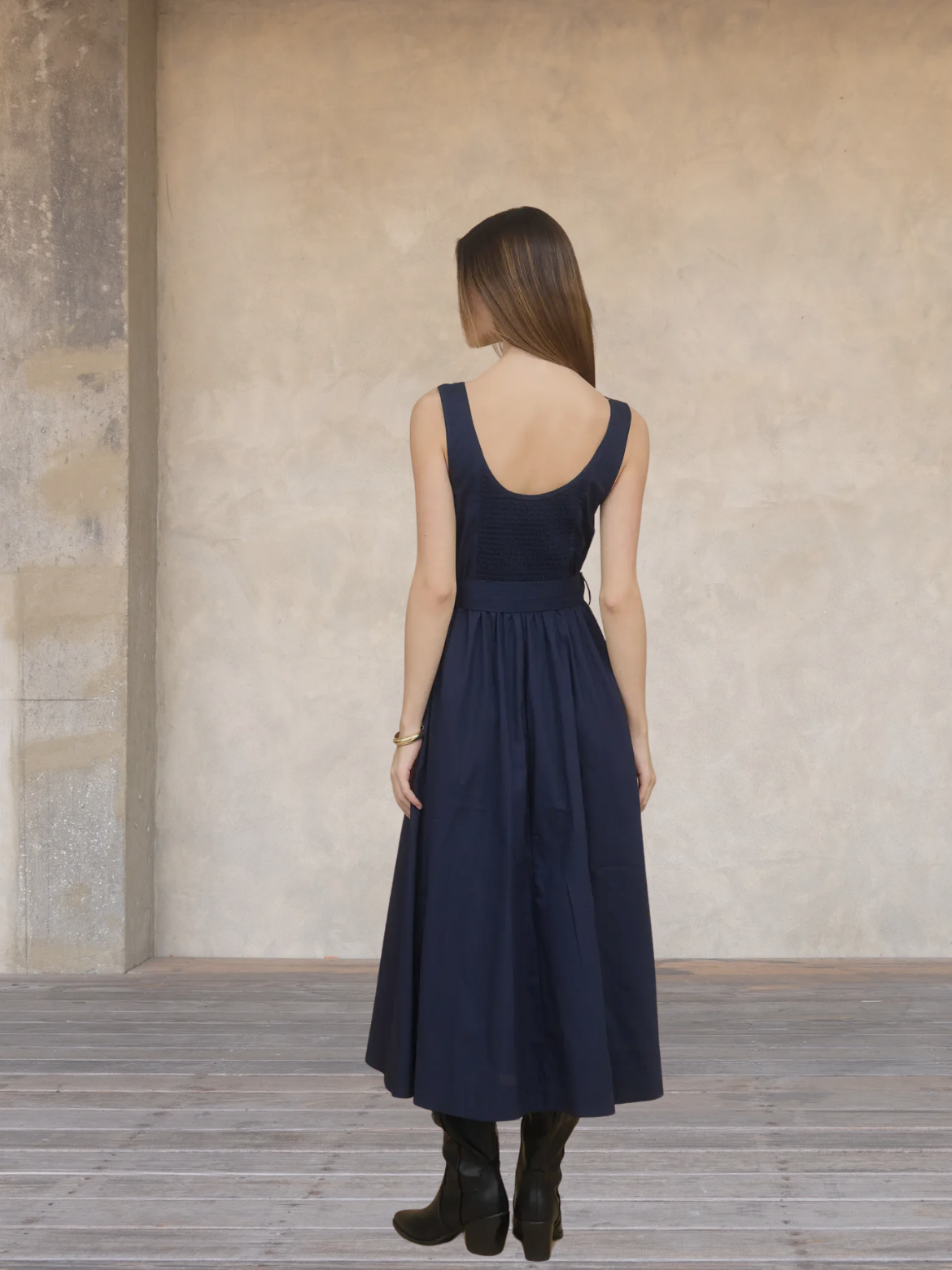 Navy Midi Dress