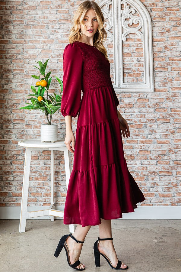 Burgundy Dress