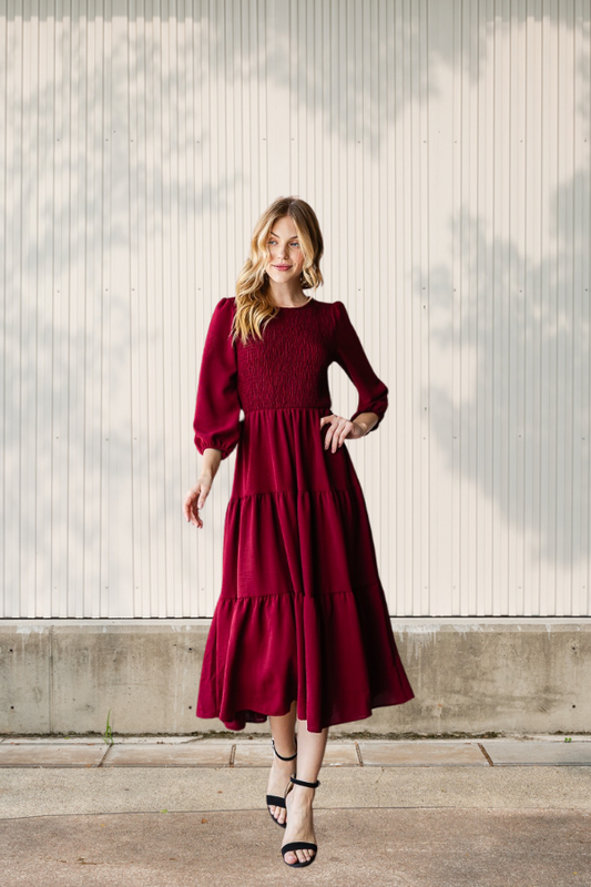 Burgundy Dress