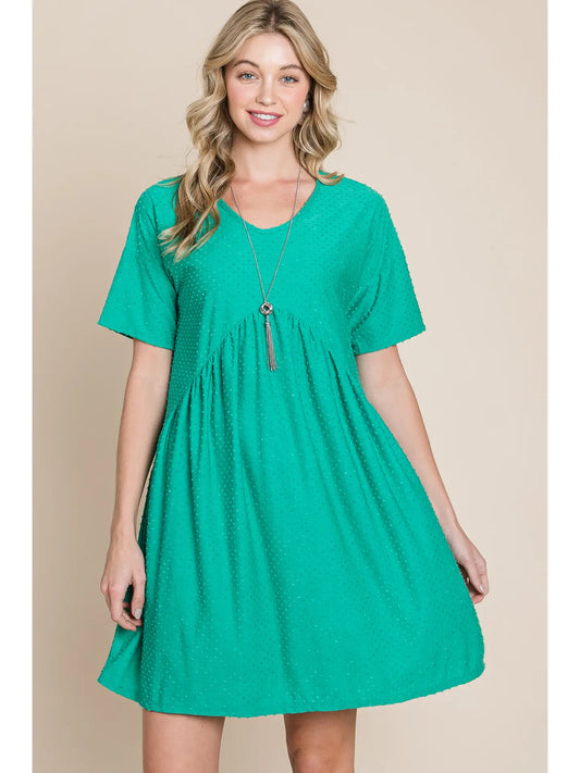 Jade Swiss Dotted Dress